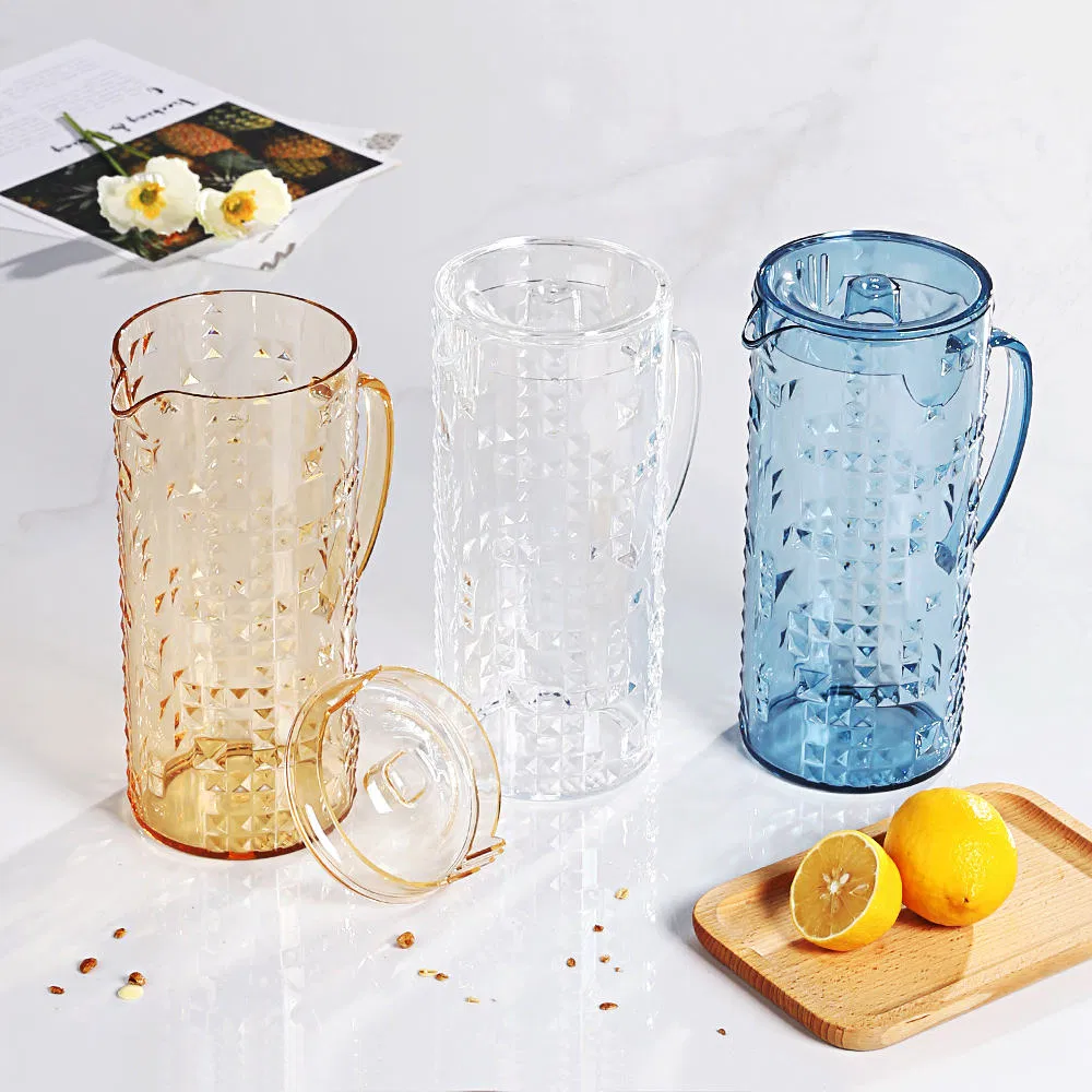Luxury Acrylic Material Tea Infusion Pitcher Water Bottle Plastic Juice Pot