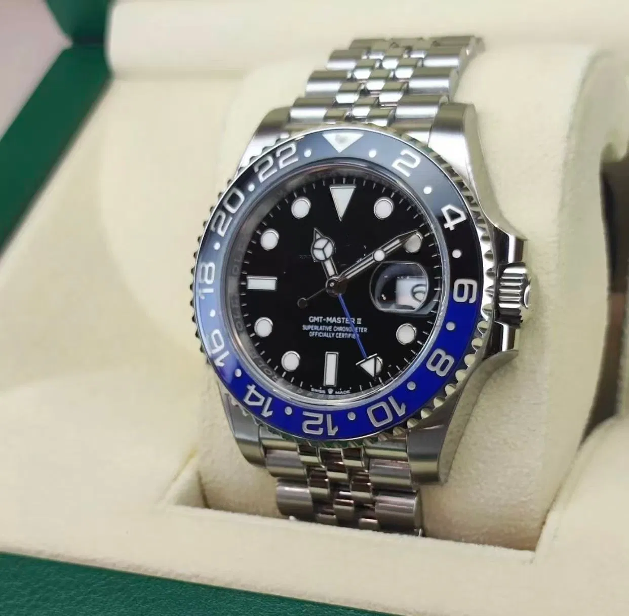 Triangular Groove Double-Sided Rotatable Bezel, 40mm Men's Automatic Watch, Men's Super Clone Watch