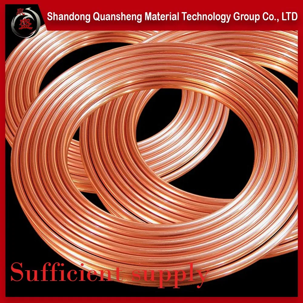 C2600 Refrigeration Part Air Conditioner Copper Coil Pipe ASTM B280 C10100 C10200 C11000 Copper Pipe 1/2'' 3/8'' Od Pure Copper Tube