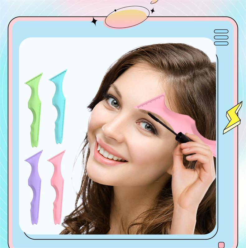 Hot Sale Facial Makeup Tools Draw Eyebrow Shaping Card Model Aid Tools