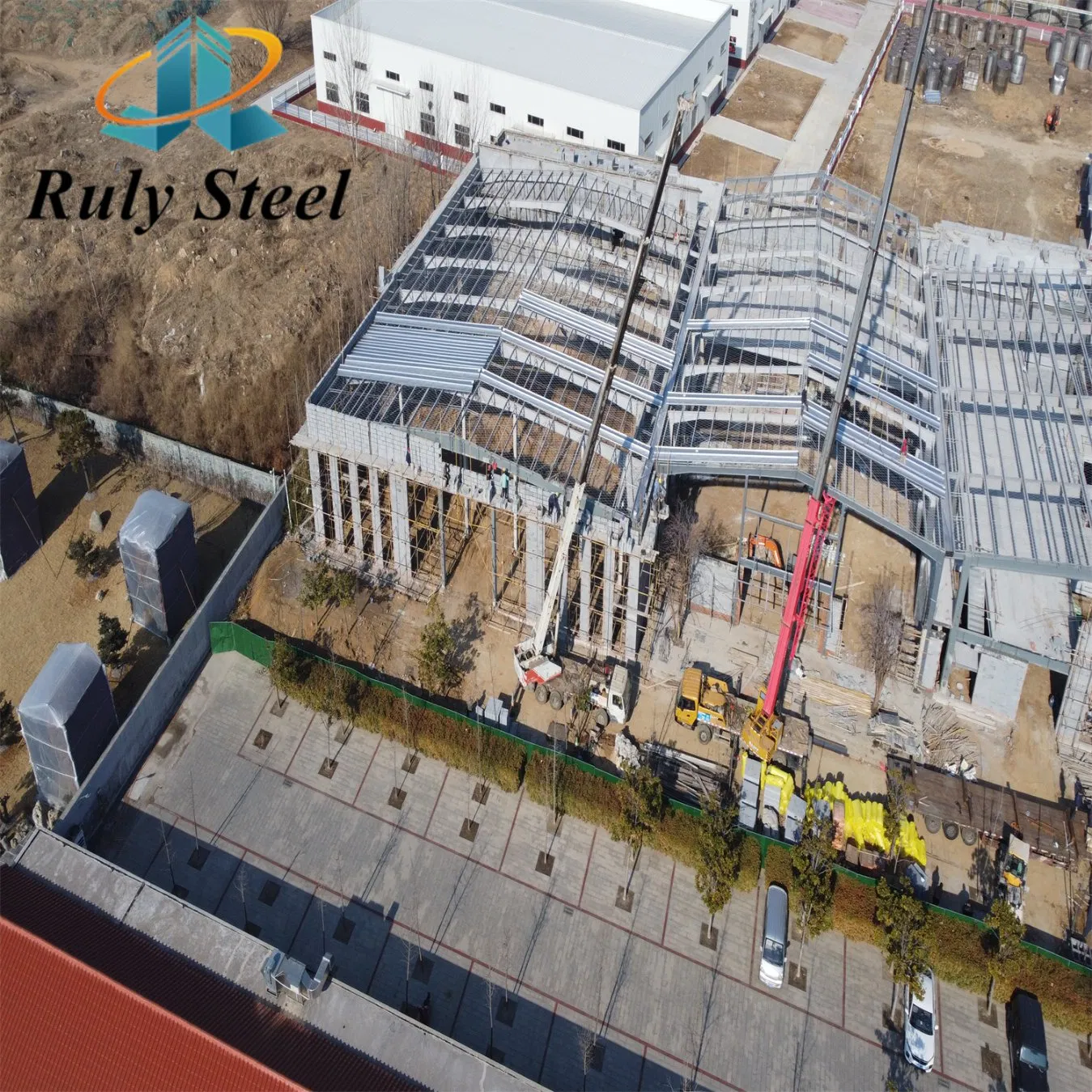 Prefab/Prefabricated Galvanized/Painted Hangar/Garage/Storage/Shed Metal Construction H Section Q235 Steel Structure Building/Shed/Warehouse/Workshop