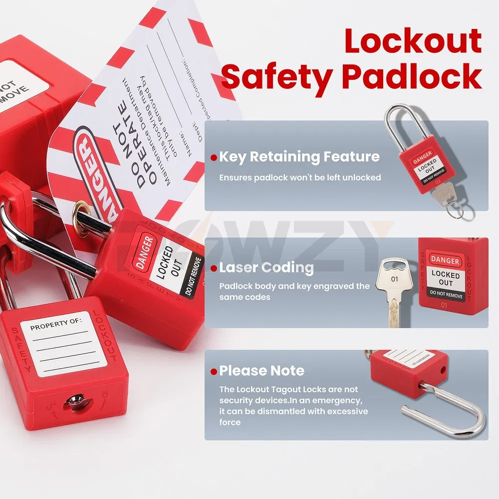 Reliable Heavy Duty Pad Lock for Lockout Tagout Safety Procedures