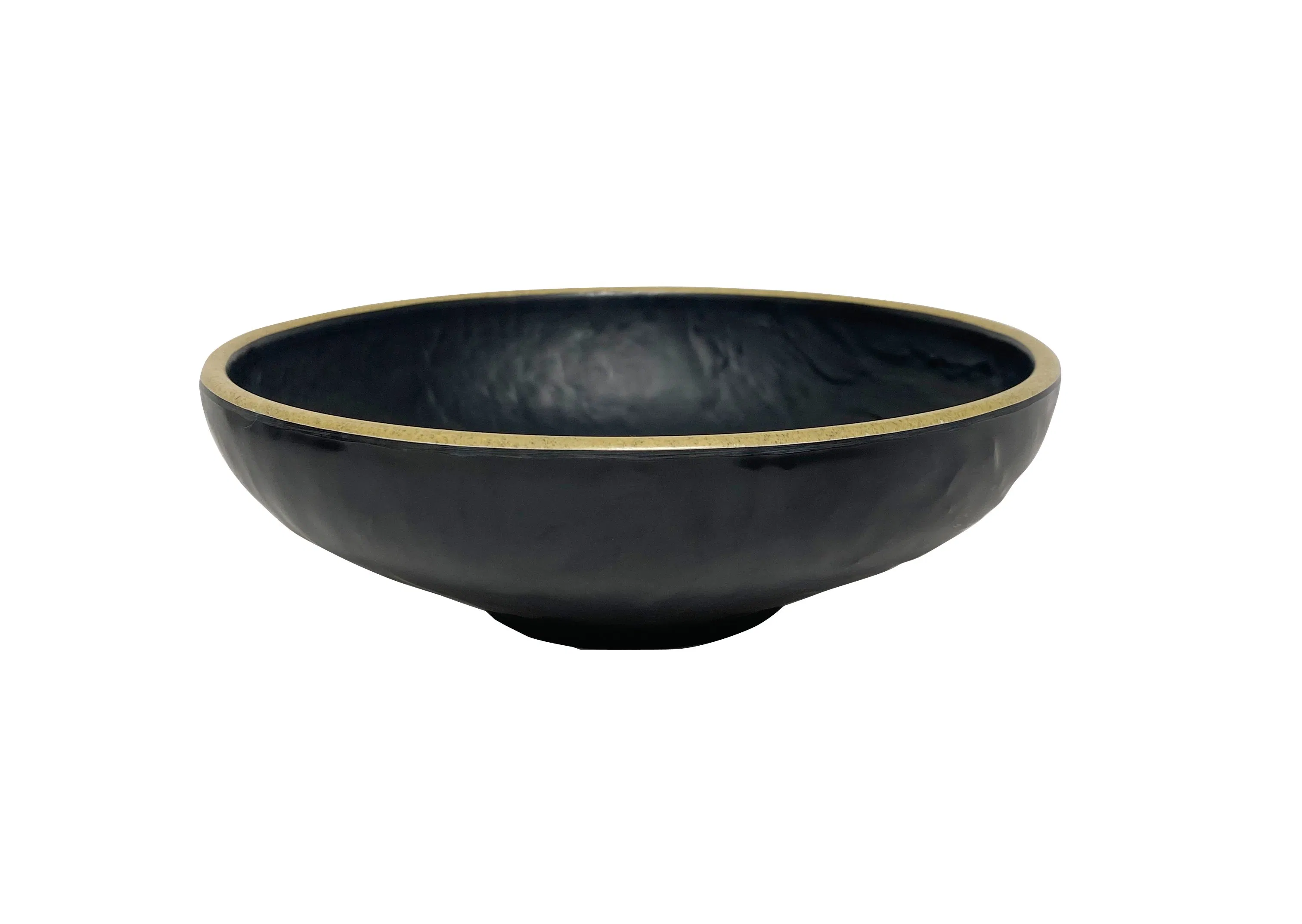 Heat Resistant Black Bowl Kitchen Use Melamine Soup Bowl Set Customized Decals Melamine Salad Bowl