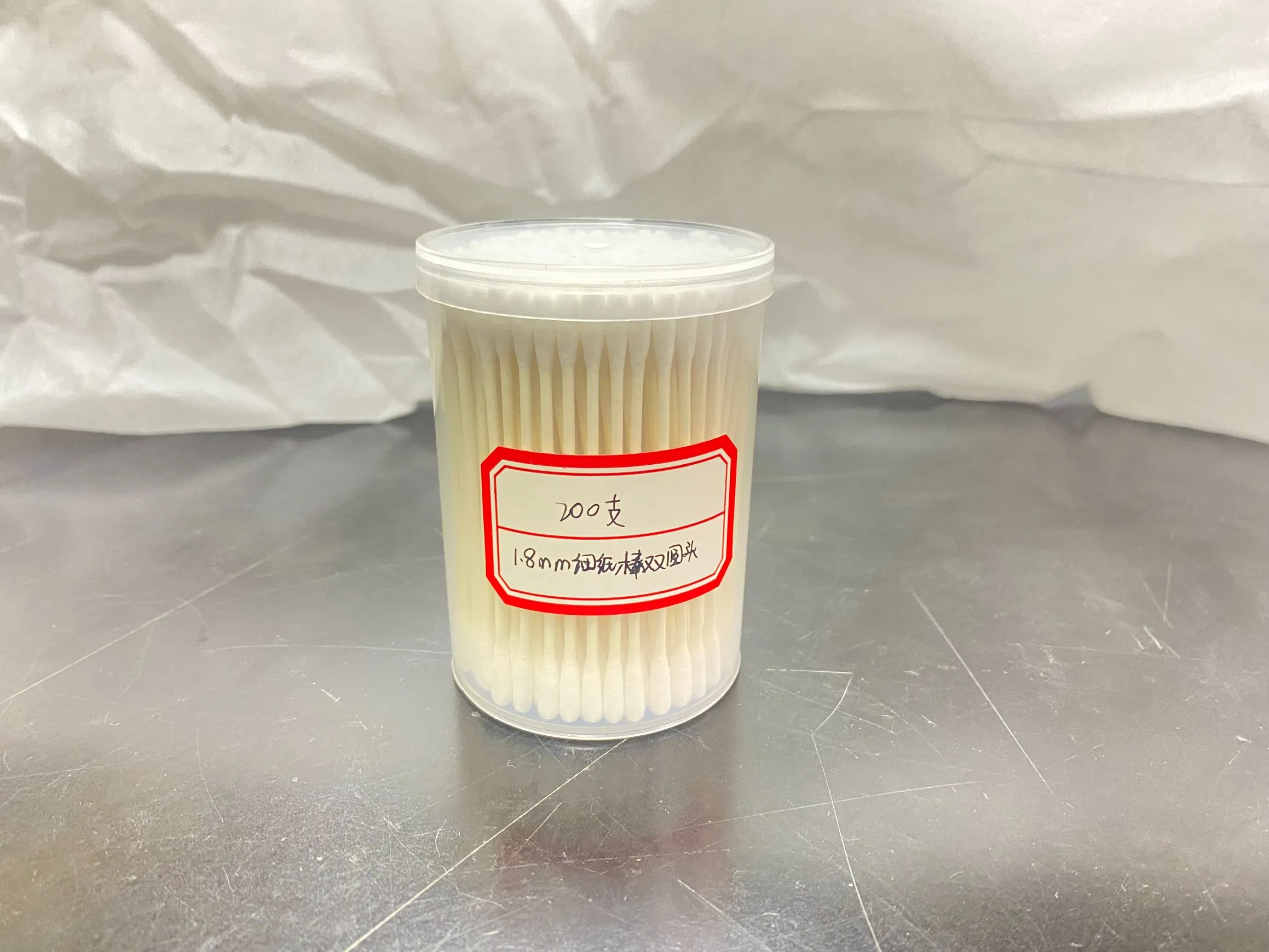 Factory Directly Sale Paper Stick Cotton Buds Double Round Head Cotton Swabs
