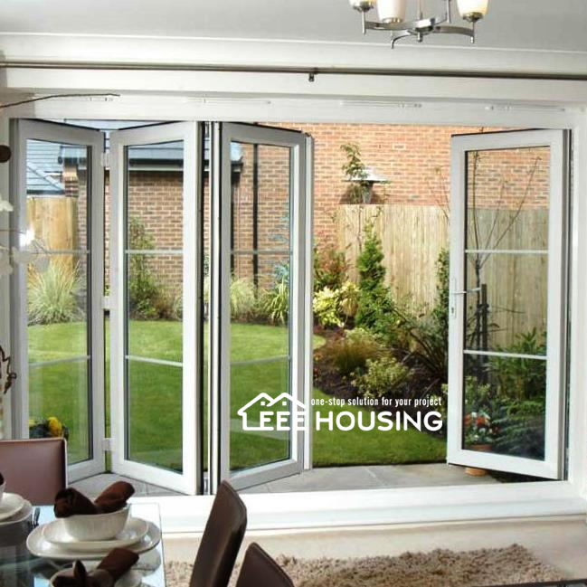 New Design Best Selling Folding Door Bi Folding Patio Doors Prices with Double Tempered Glass Bifold Doors