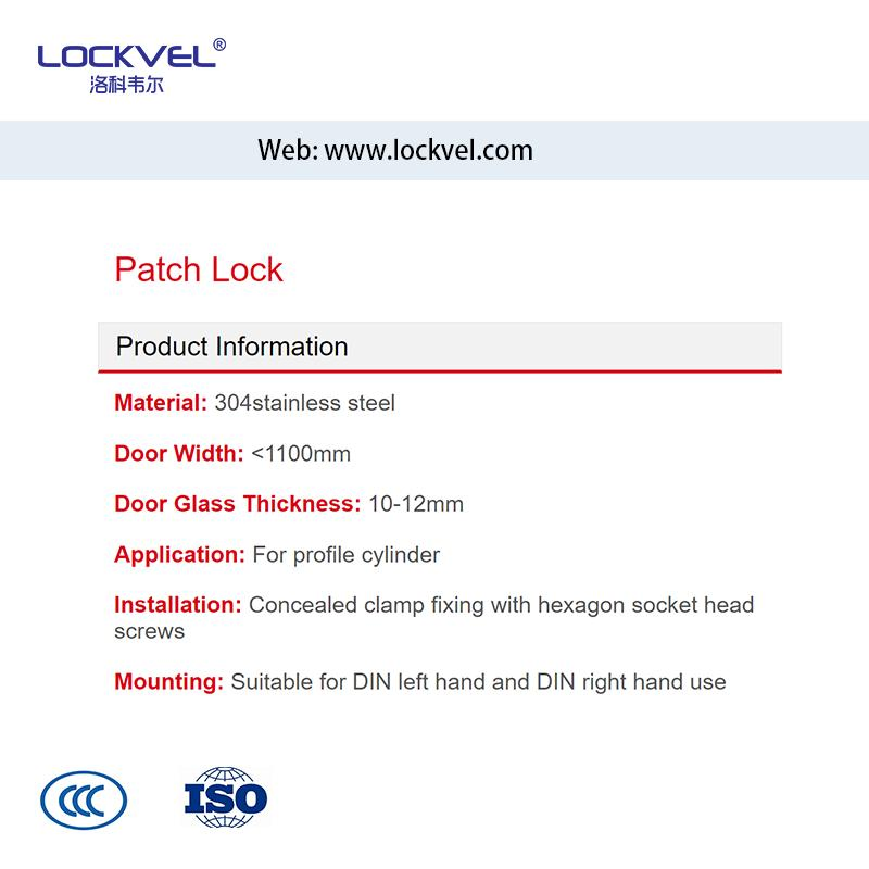 Patch Lock for Glass Door