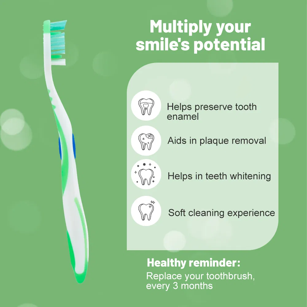 Adult Toothbrush Manual Plastic Toothbrush Factory Wholesale