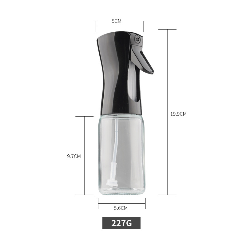 New Design Kitchen Cruet Bottle 200ml Glass Oil Sprayer Bottles