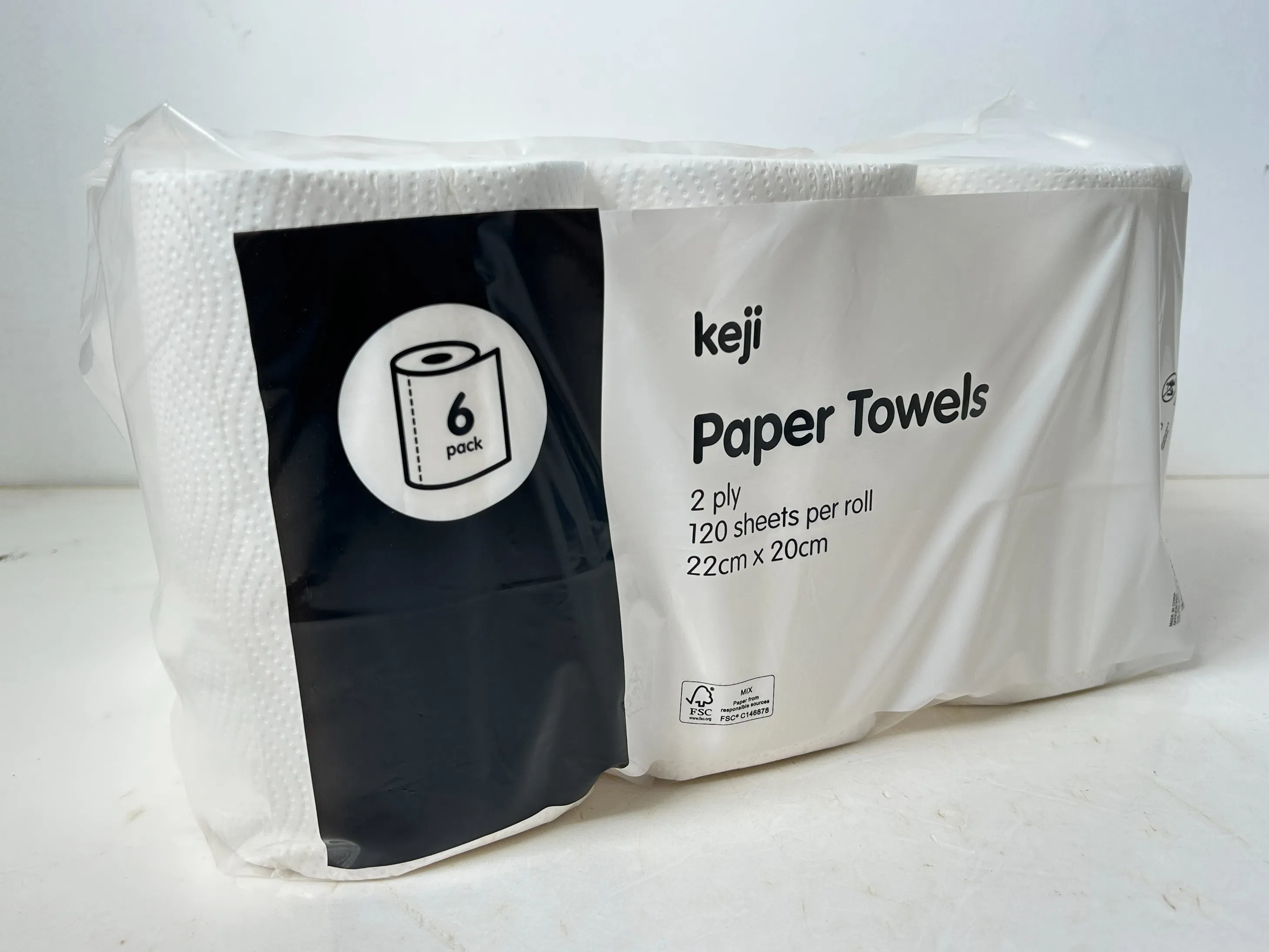 Wholesale 2-Ply Kitchen Towel Paper Pure White 100% Virgin Wood Pulp Kitchen Roll