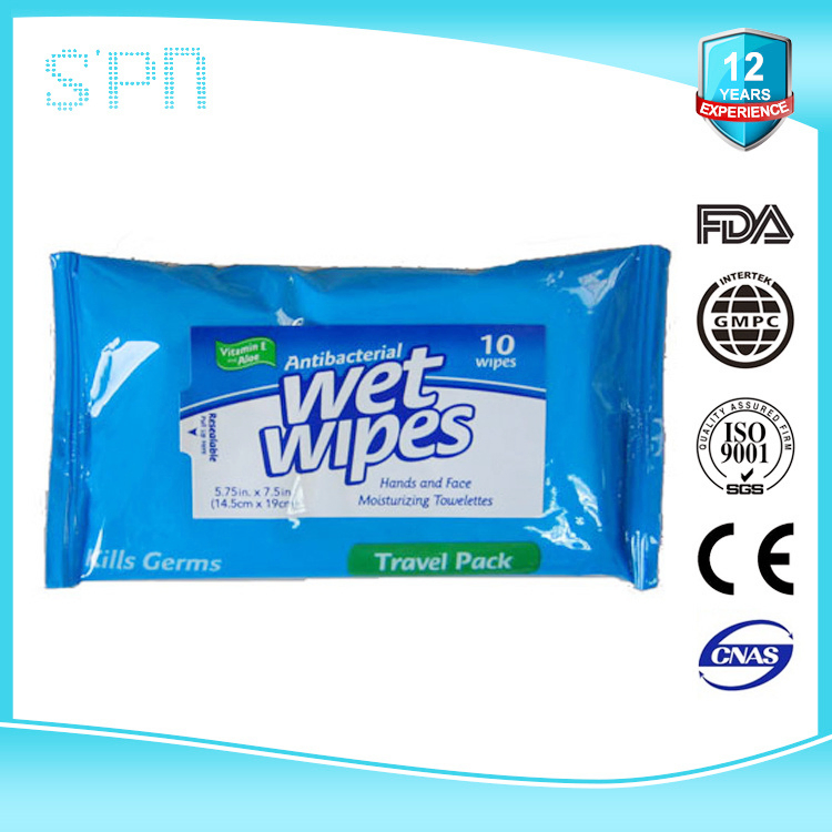 Special Nonwovens Compact Multi-Purpose Disposable Disinfect Soft Wipe Body Bath Individually Wrapped Cleaning Wet Wipe