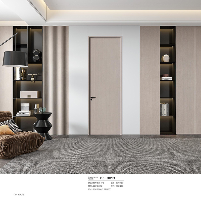 Modern WPC Solid Wood Interior Door for Stylish Apartments