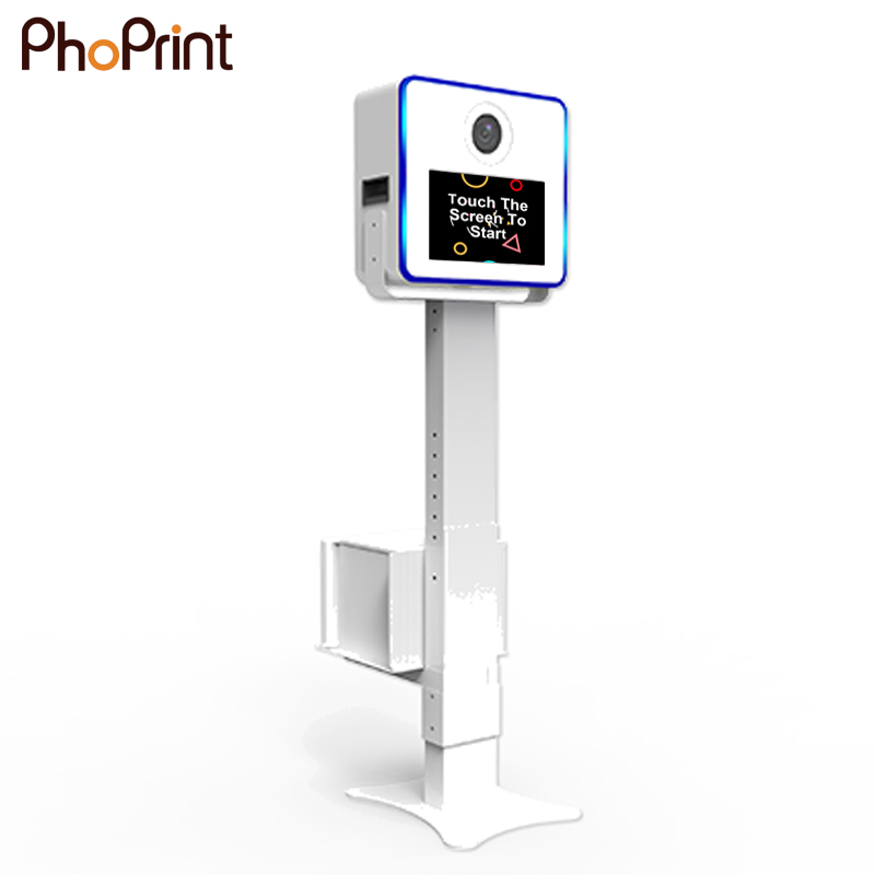 DSLR Photo Booth Shell with 15.6 Inch Touch Screen LED Frame Compatible Camera Photobooth Machine for Party Interactive Selfie