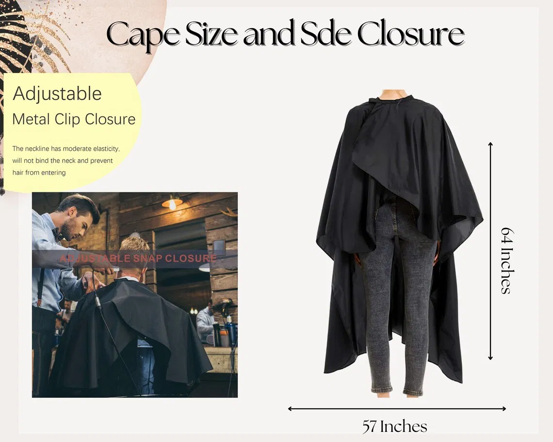 Custom Printing Salon Cape with Sleeves