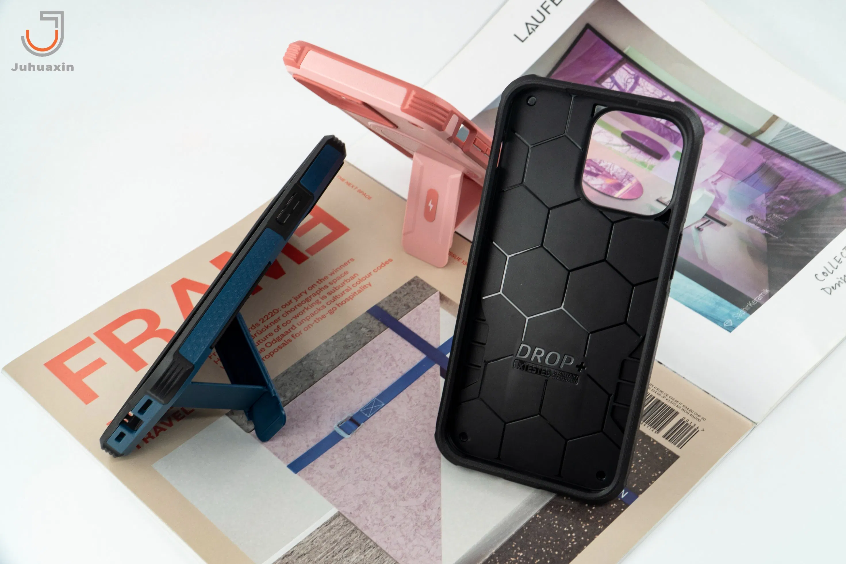 Hot Selling Mobile Accessories Holder Mobile Phone Protective Cover Funda De cellular Lanyard Hard Shell Antifall 	Phone Cases for Samsung Tecno iPhone 11 15