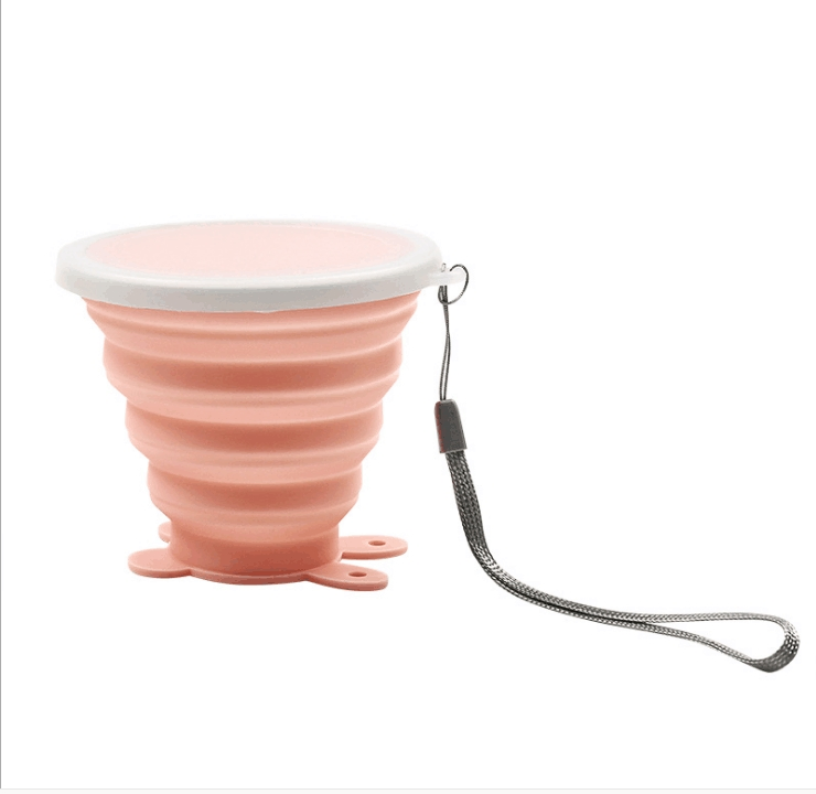 Outdoor Travel Collapsible Portable Silicone Folding Cup for Drinking