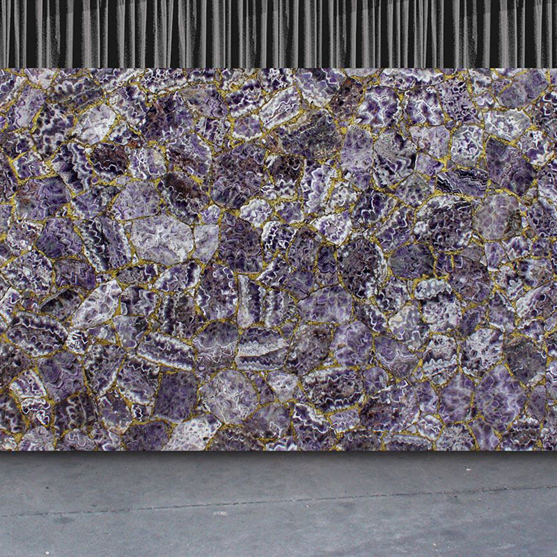 Luxury Stone Amethyst Bar Counter Top