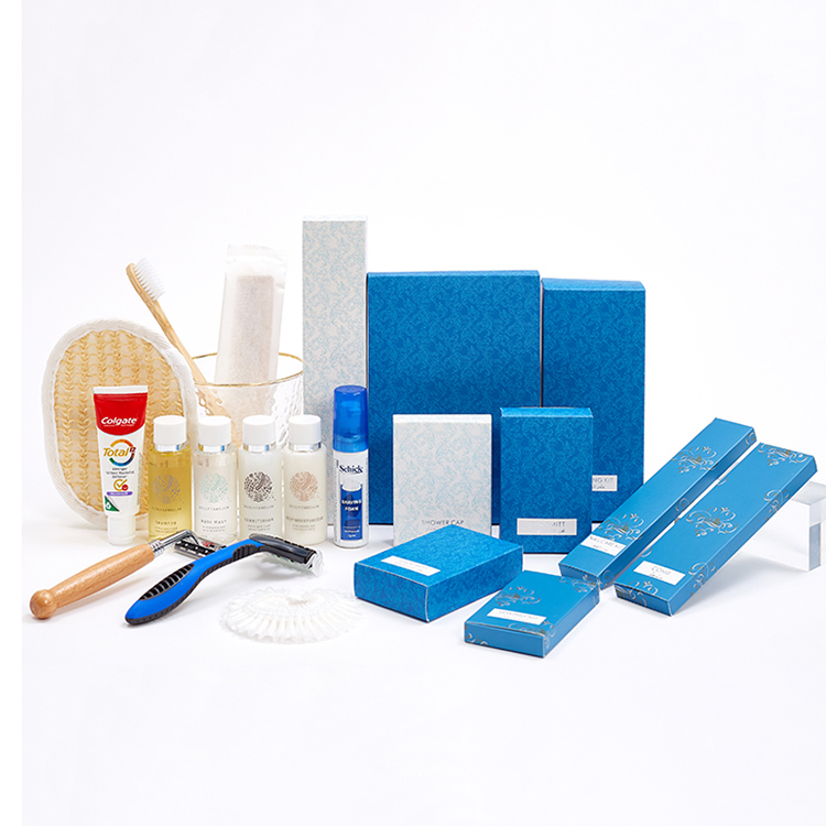 Custom 5 Star Luxury Eco Friendly Disposable Hotel Supplies Amenities Kit Personalized Biodegradable Toiletries Set