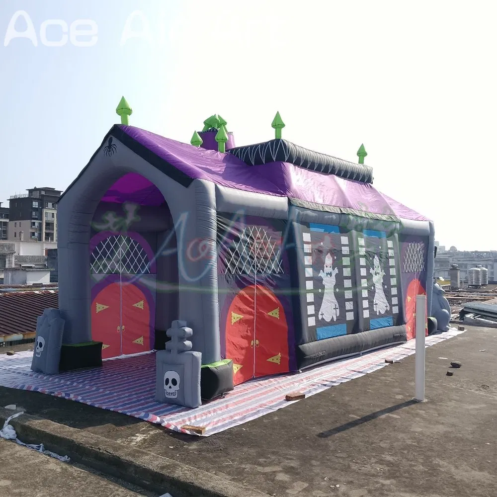 Exquisite 9.6mlx3.9MW Inflatable Haunted House for Halloween Decoration Giant Haunted House Balloon Toys for Sale