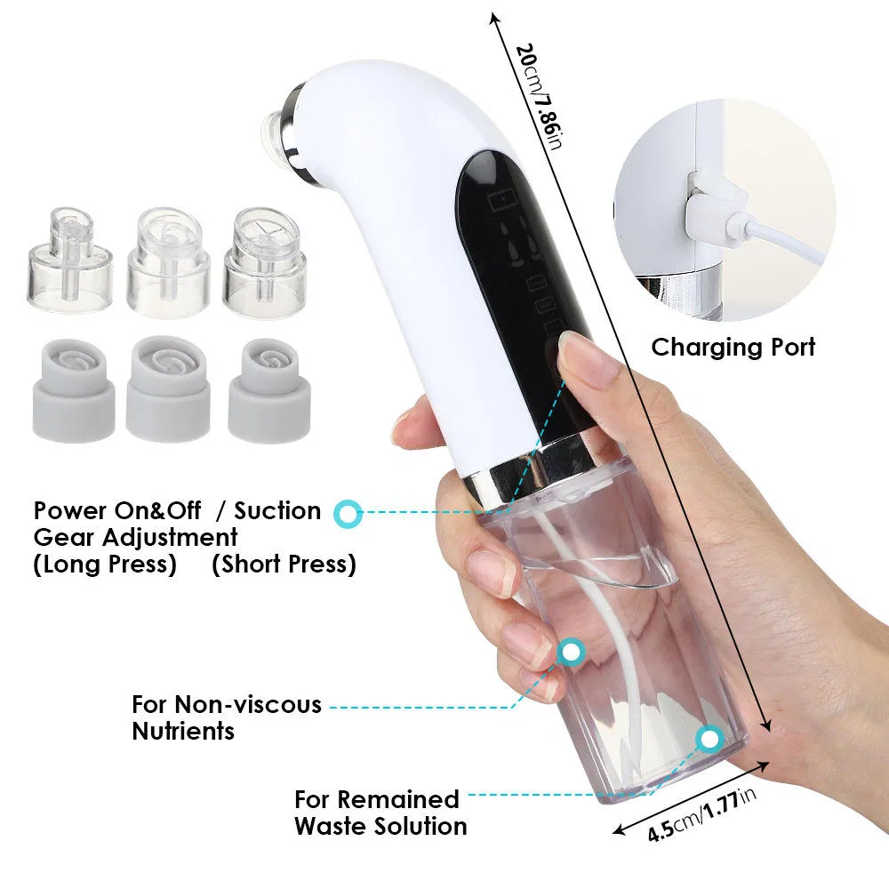 Electric Small Bubbles Blackhead Instrument Face Cleaner Water Circulation Skin Beauty Instrument Blackhead Removal Tools