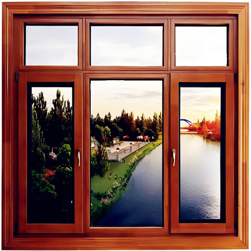 China Factory Sales Top Grade Aluminum Solid Wood Window and Door