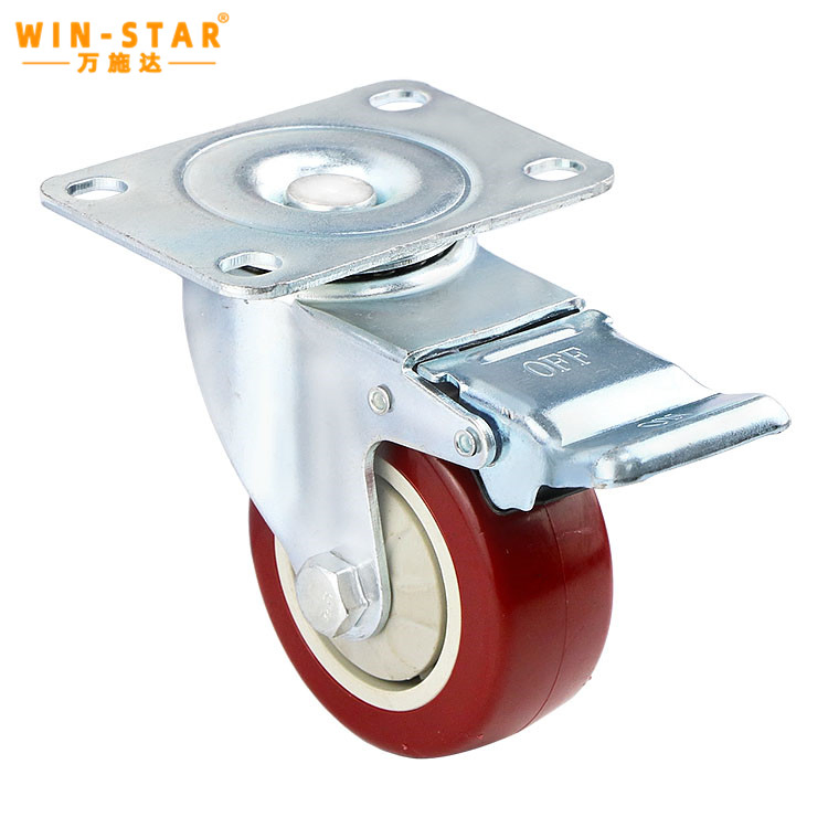 Winstar 3/4/5 Inch Heavy Duty Universal Caster Wheels with Brake