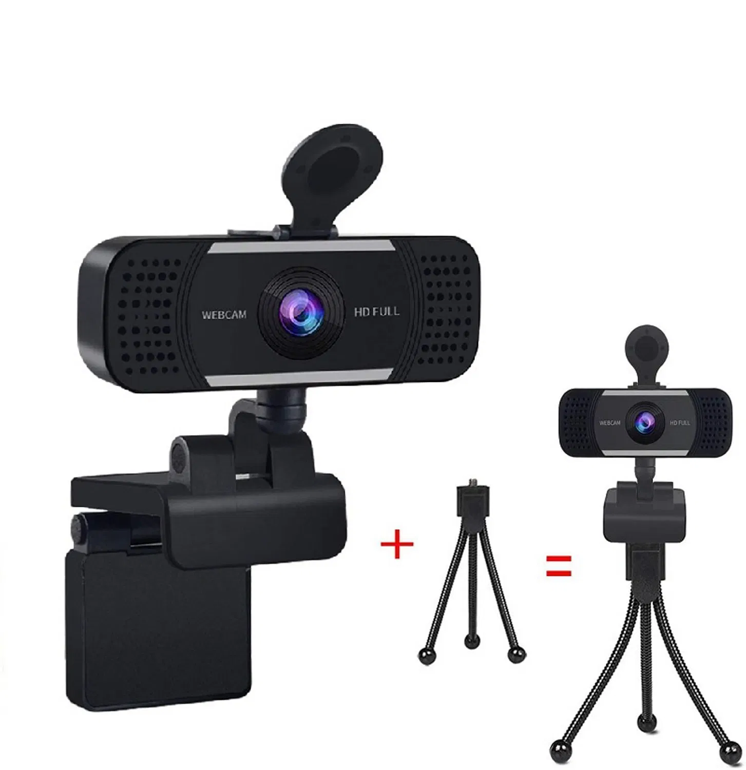 Microphone Computer Camera Plug Play USB 1080P Webcam for Calls Conference Zoom Skype Youtube Laptop Desktop