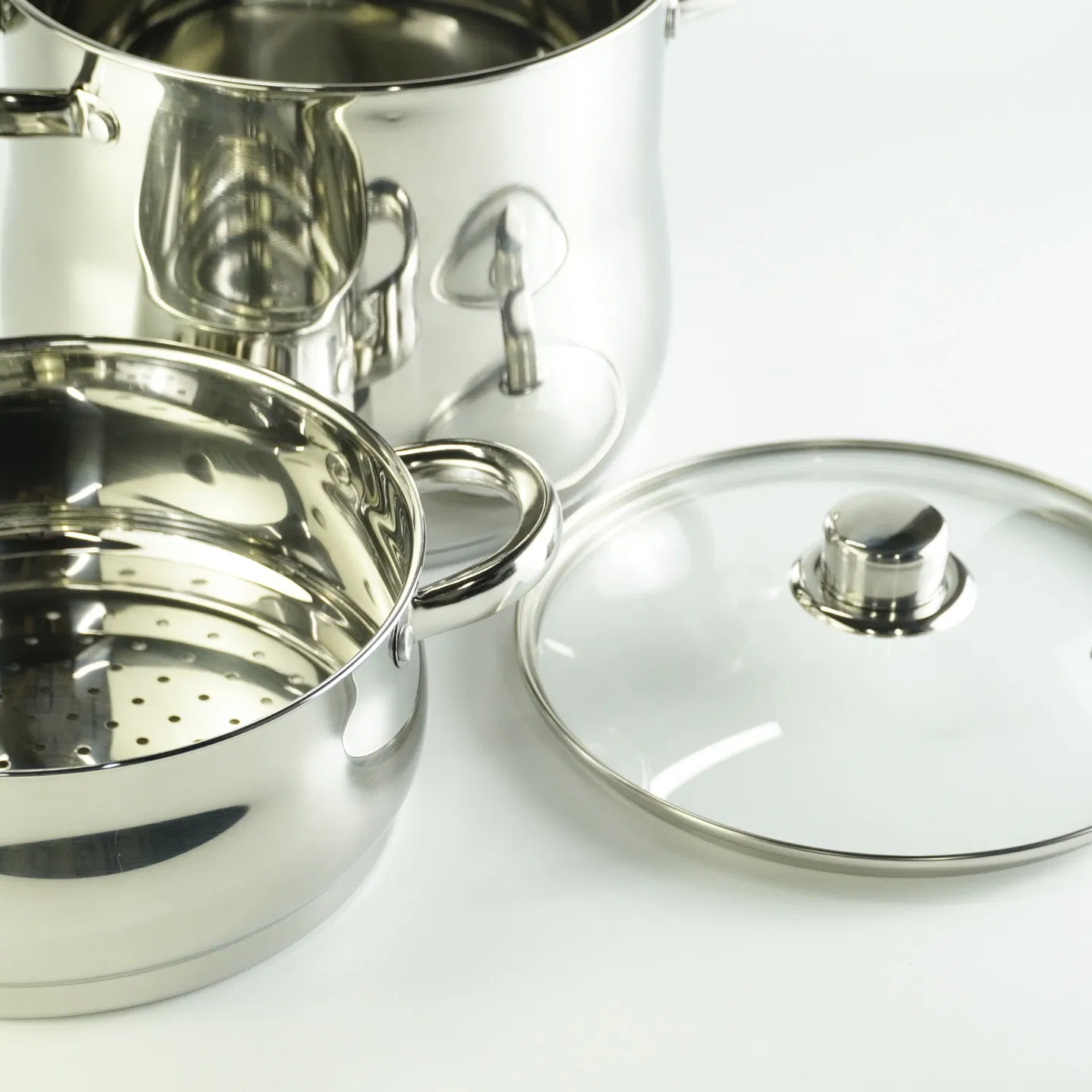 4L-12L Stainless Steel Pot Steamer Couscoussiere