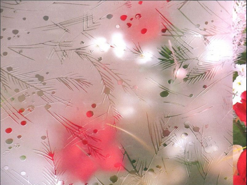 10mm Acid Etched Patterned Glass Art Decorative Glass for Decoration/Building