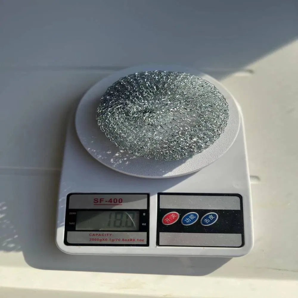 Металлическая сетчатая мочалка для чистки кастрюль