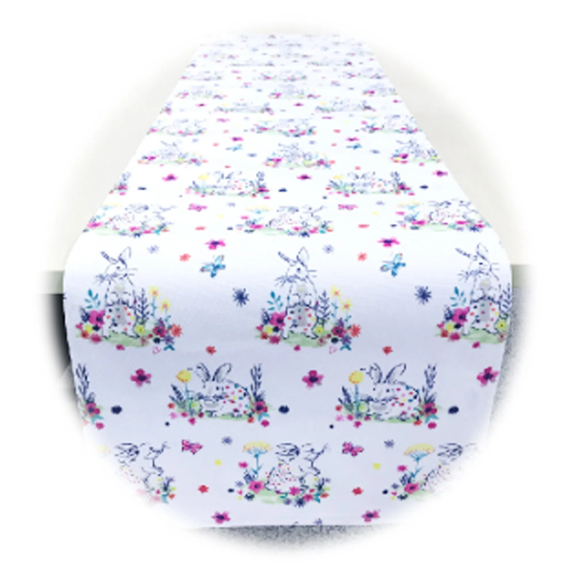 Easter Summer Spring Table Runner 100% Polyester with Different Print Pattern
