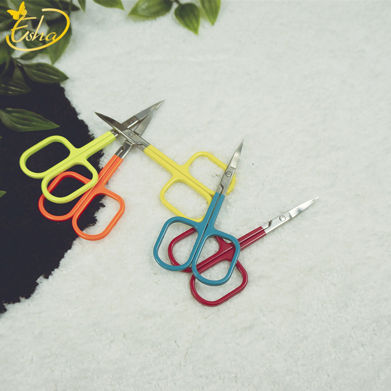 Professional Makeup Eyebrow Stainless Steel Hairdressing Beauty Nail Art Barber Nose Hair Scissors