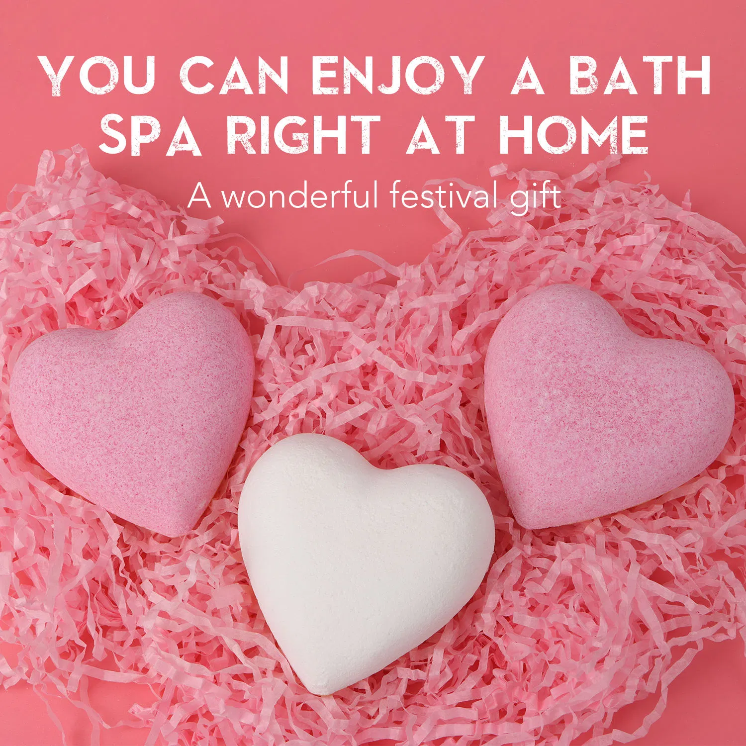 Handmade Vegan Relaxing Bath Bombs with Essential Oils for Aromatherapy