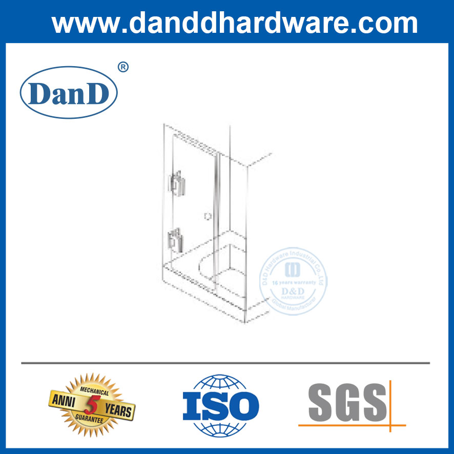 Commercial Hotel Bathroom SS304 Shower Door Accessories Hardware