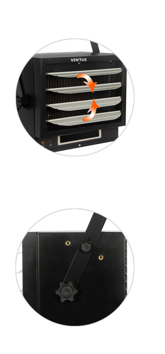 High Efficiency 7500W Garage Heater with Remote Control