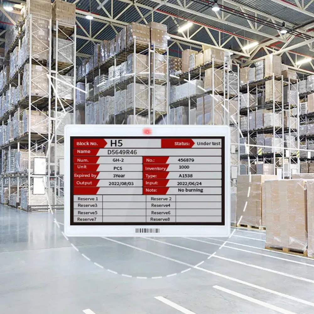 Customized to Sample Supermarket Shelves Amoled Technology Cost-Saving ESL for Factory Logistics Warehouse Wireless BLE NFC Epaper Display Crash Prevention