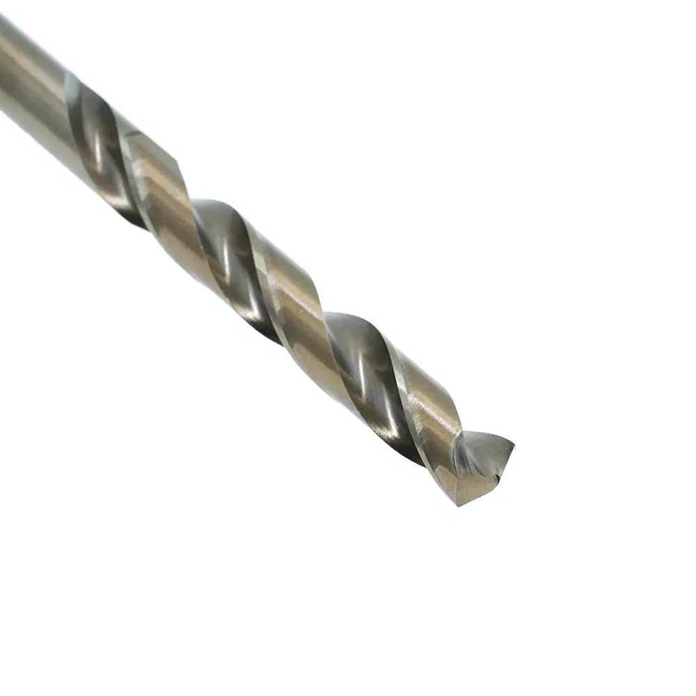 M35 DIN338 Amber Coating HSS Co for Stainless Steel and Hard Metal Cobalt Twist Drill Bit