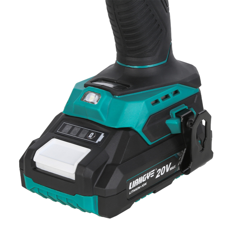 Liangye Battery Power Tools 400nm Brushless Cordless Impact Wrench with 1/2 Inch Square Head 20V