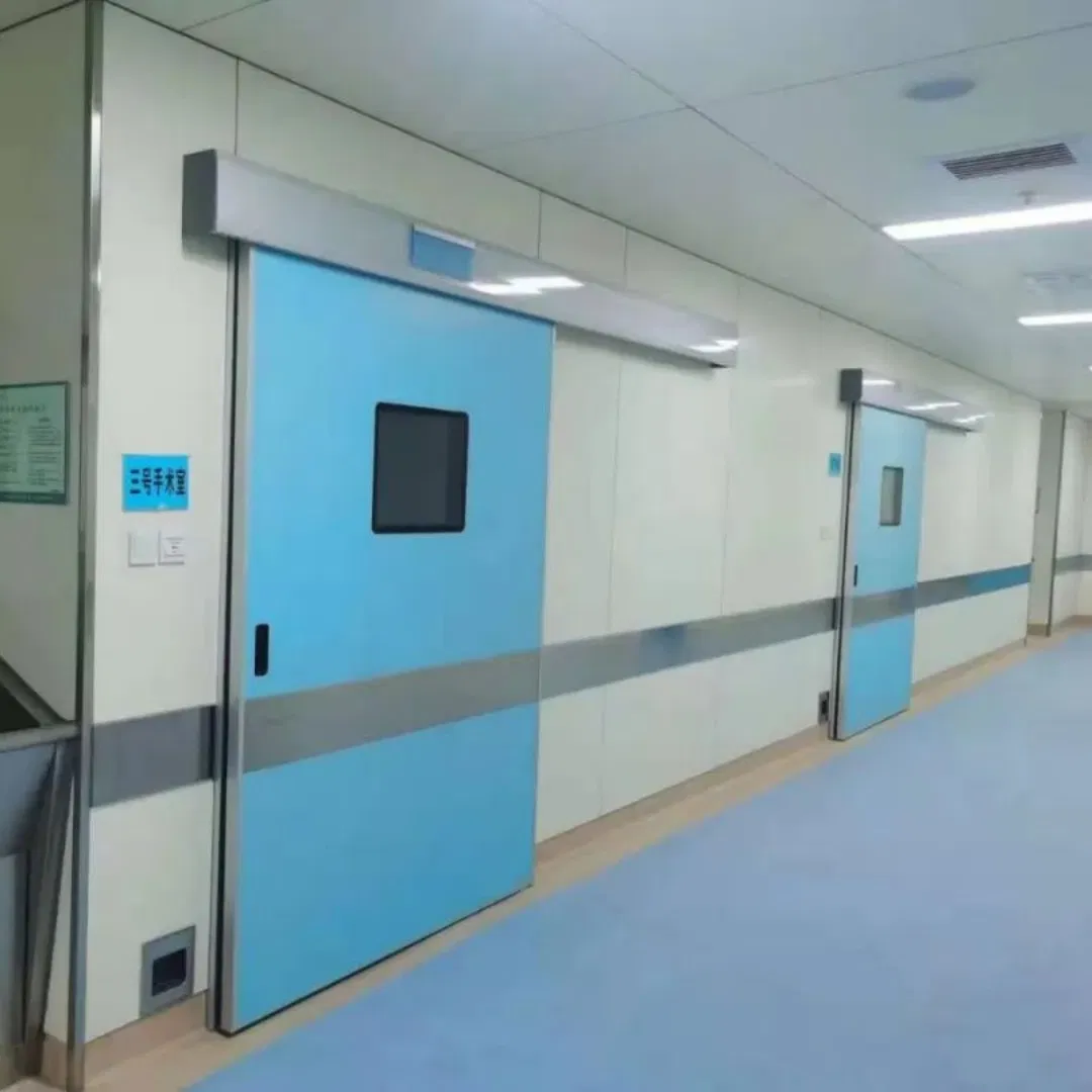 Bacteria-Blocking Impact-Absorbing Sliding Door Operating Room Door