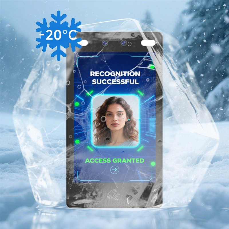 Suntek Wall Trunstile Mount Access Control 2MP Face Recognition System with Multiple Authentication Methods