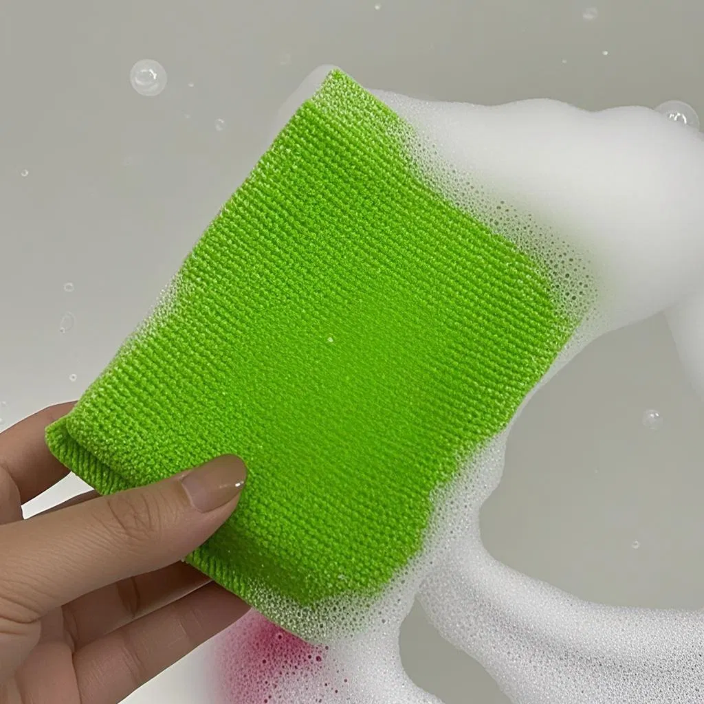 High Density Magic Dishwashing Kitchen Sponge Brush PVC Bag Washing Sponge Cleaning Sponge Custom Kitchen Dishes