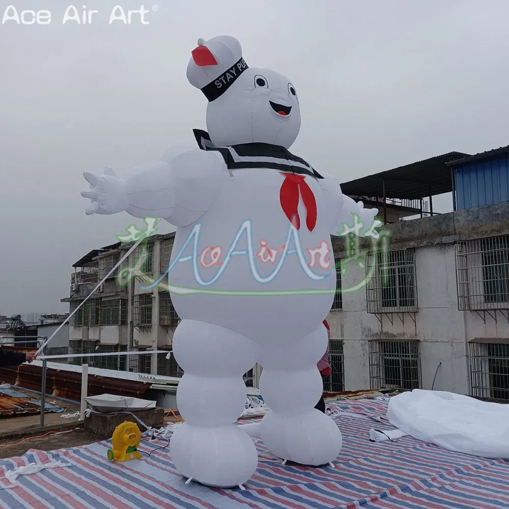 19FT H Inflatable Ghostbusters Pop up Marshmallow Man Cartoon for Outdoor Advertising or Event Decoration