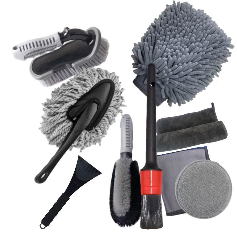Hot-Selling Household Car Washing Tool Brush Set, Car Wheel Hub Brush, Car Cleaning Brush, Combination Car Washing Set
