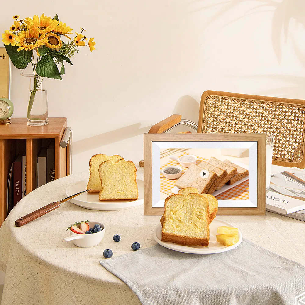 Цифровая фоторамка 10.1 дюйма с Wi-Fi и пультом