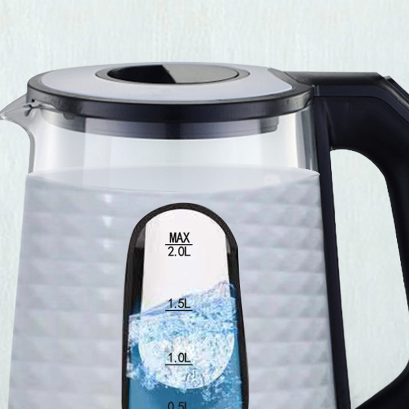 Large-Capacity Boiling Water Kettle to Prevent Dry Burning with Blue Light