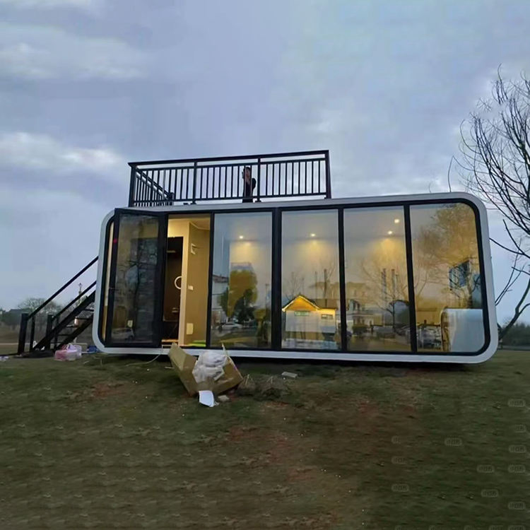 High Quality Luxury Tiny House 2 Bedroom Container Home Prefabricated Mobile Apple Cabin Office Hotel Office Personal Residence