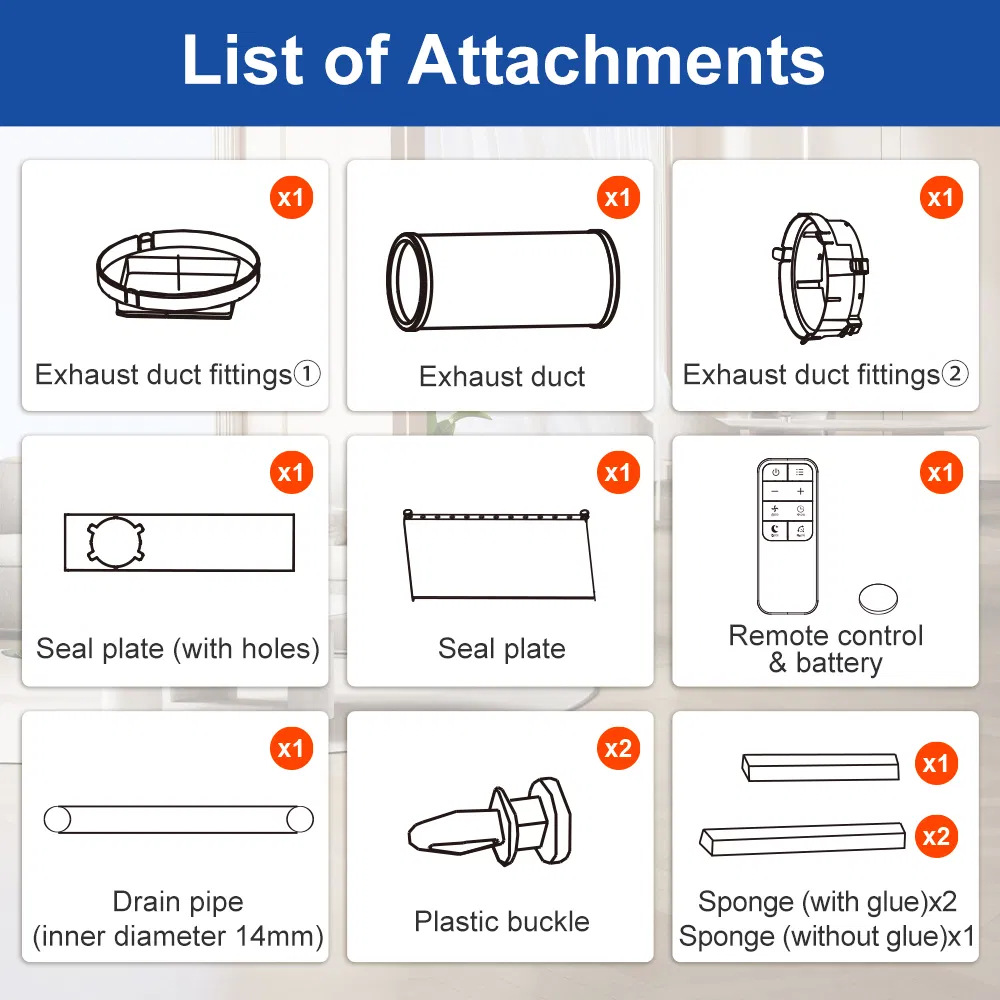 Deye Dyp-A12A Own Brand Quiet Mobile Air Conditioner for House