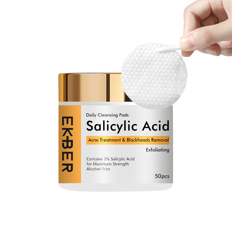 Customize Logo Salicylic Acid Acne Cleansing Pads Salicylic Acid Acne Treatment Cleansing Facial Mask Pads Salicylic Acid