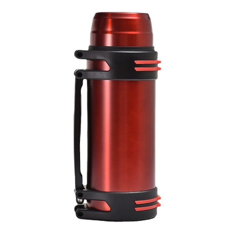 2L 2000ml Big Large Capacity Double Wall Insulation Thermo Water Vacuum Flask Outdoor Travel Sport Stainless Steel Insulated Flask with Handle Rope Thermo Flask