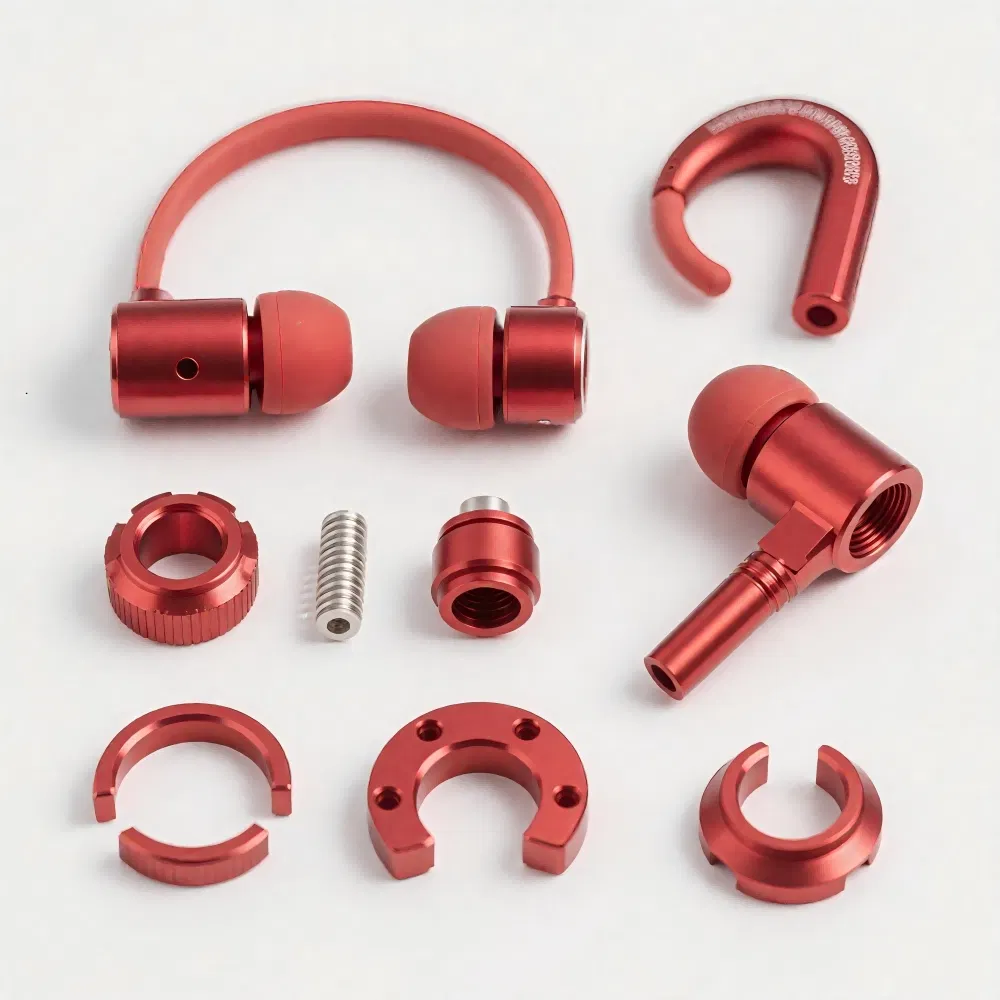 Tailored Headphone Parts CNC Machining Aluminum Headphone Accessories DIY