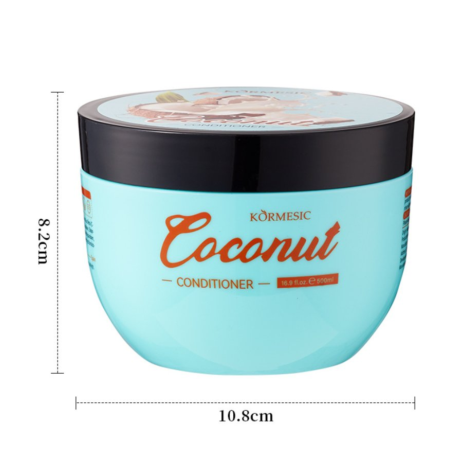 Online Wholesale and Retail 500ml Organic Herbal Hair Conditioner Nourishing Repair Smoothing Natural Coconut Gel/Oil Moisturizing for Curly Hair Hair Mask